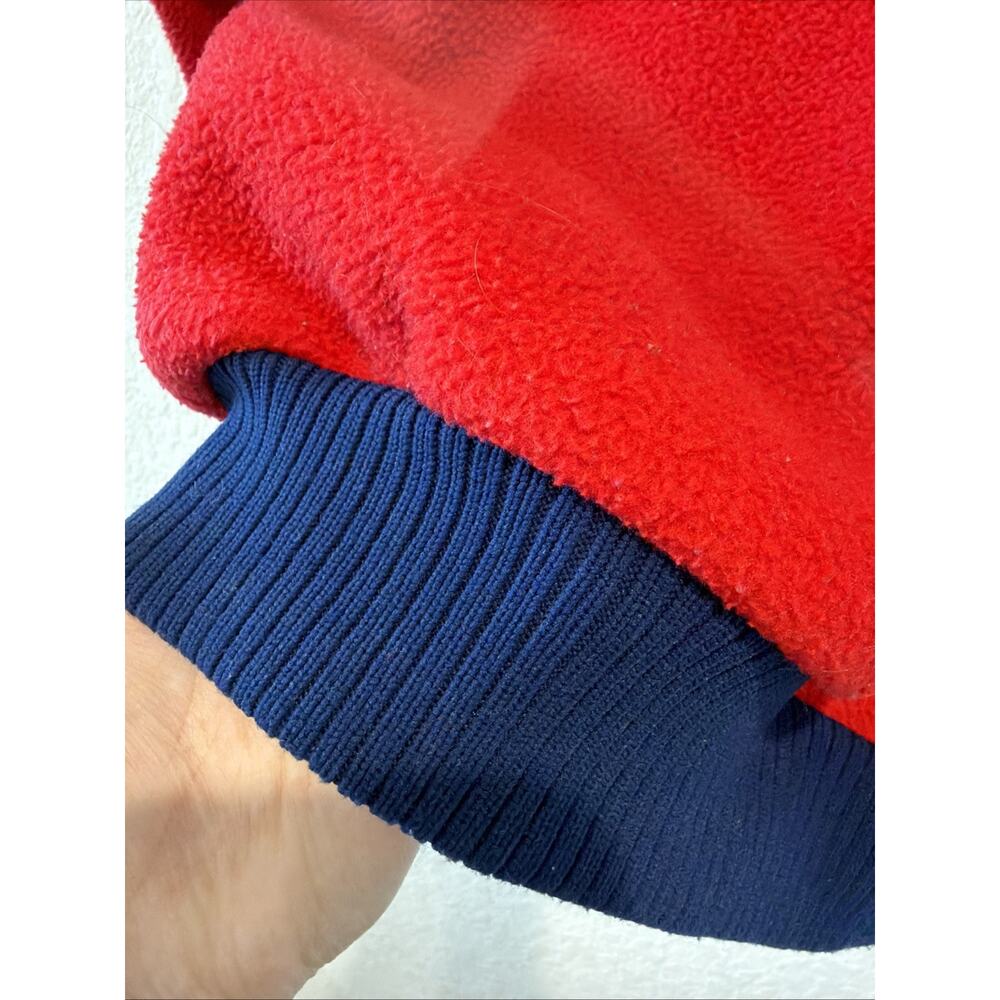 Vintage 80s 90s Patagonia Quarter Zip Red Navy Big Tag Unisex Size Small Hiking - Picture 9 of 9